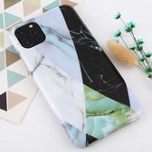 Voor iPhone 11 Pro Max Marble Pattern TPU Protecitve Case (groene textuur)