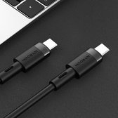 JOYROOM S-1230N9 3A Type-C / USB-C naar Type-C / USB-C Vloeibare siliconen snellaadgegevenskabel, lengte: 1,2 m (zwart)