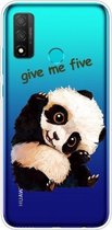Voor Huawei P smart 2020 schokbestendig geverfd TPU beschermhoes (vechtende panda)