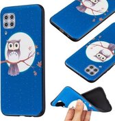 Voor Huawei P40 lite TPU zachte beschermhoes met reliëfpatroon (Tree Hawk)