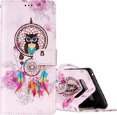 Voor Galaxy Note 8 Kleurrijke Dream Catcher Owl Pattern Horizontale Flip lederen hoes met houder & kaartsleuven & portemonnee & fotolijst
