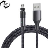 FXCM-WYA0G 2.4A USB naar Micro USB 180 graden roterende elleboog oplaadkabel, lengte: 2m (grijs)