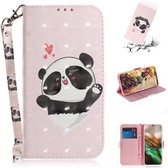 3D Gekleurde Tekening Horizontale Leren Flip Case, met Houder & Kaartsleuf & Portemonnee Voor Galaxy Note 10 (Love Bear)