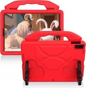Voor iPad Pro 11 inch EVA platte anti-vallende beschermende schaal met duimbeugel (rood)