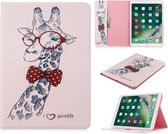 Voor iPad 10.5 inch Gekleurde Tekening Patroon Horizontale Flip PU Lederen Case met Houder & Kaartsleuven & Portemonnee (Herten)