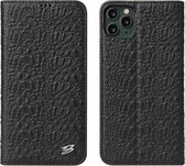 Voor iPhone 11 Crocodile Texture PC + TPU Horizontale flip lederen hoes met houder & kaartsleuven en portemonnee (zwart)