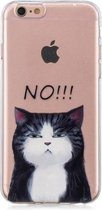 Voor iPhone 6 3D-patroon transparant TPU-hoesje (GEEN kat)