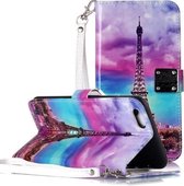 Magisch 3D Helder Gekleurd Tekening Patroon Horizontale Flip PU Leren Case met Houder & Kaartsleuven & Portemonnee & Fotolijst voor iPhone XS Max (Iron Tower)