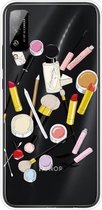 Voor Huawei Honor Play 4T schokbestendig geverfd transparant TPU beschermhoes (cosmetisch)