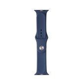 Voor Apple Watch Series 6 & SE & 5 & 4 40 mm / 3 & 2 & 1 38 mm Mutural vloeibare siliconen horlogeband (blauw)