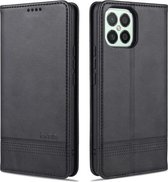 Voor Huawei Nova 8 SE AZNS Magnetische Kalf Textuur Horizontale Flip Leren Case met Kaartsleuven & Houder & Portemonnee (Zwart)