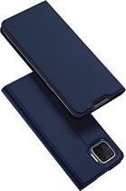 Voor OPPO F17 / A73 DUX DUCIS Skin Pro-serie Horizontale flip PU + TPU lederen tas met houder en kaartsleuven (blauw)