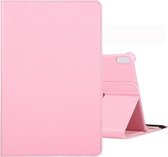 Voor Huawei Matepad Pro 10.8 inch 360 graden rotatie Litchi Texture Flip Leather Case met houder (roze)