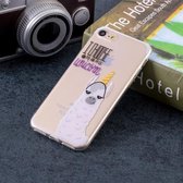 Zachte TPU-hoes met alpacapatroon voor iPhone SE 2020 & 8 & 7