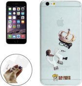 ENKAY Creative Character Pattern Transparante TPU beschermhoes voor iPhone 6 Plus & 6s Plus