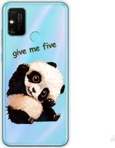 Voor Huawei Honor 9A schokbestendig geverfd TPU beschermhoes (Fighting Panda)