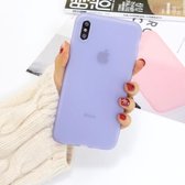 Voor iPhone XS / X 1,5 mm vloeibare emulsie doorschijnende TPU-hoes (paars)