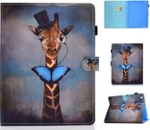 Voor iPad 2/3/4 Horizontaal TPU Geschilderd Plat Feather Case Antislipstrip met Slaapfunctie & Pen Cover & Kaartsleuf & Houder (Herten)