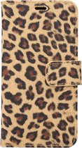 Apple iPhone XS Hoesje - Mobigear - Leopard Serie - Kunstlederen Bookcase - Geel - Hoesje Geschikt Voor Apple iPhone XS