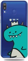 Voor Galaxy A30 Lucency Painted TPU Protective (Crown Dinosaur)