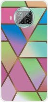 Voor Xiaomi Mi 10T Lite Marble Pattern schokbestendige TPU beschermhoes (Rhombus Gradient)