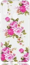 Rosa Multiflora Flower Pattern Noctilucent TPU Soft Case voor Geschikt voor Xiaomi Redmi Note 7