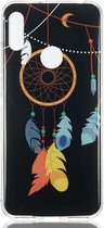 Feather Wind Chime Pattern Noctilucent TPU Soft Case voor Huawei Y6 Pro (2019)