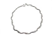 zilveren schakelarmband Boston cross connected | armband dames zilver | Lengte verstelbaar 17-19cm | Zilverana | 925 zilver