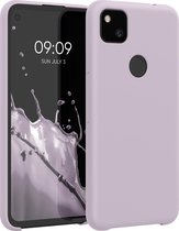kwmobile telefoonhoesje voor Google Pixel 4a - Hoesje met siliconen coating - Smartphone case in lila wolk
