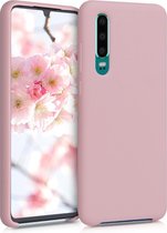 kwmobile telefoonhoesje voor Huawei P30 - Hoesje met siliconen coating - Smartphone case in vintage roze