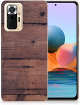 Leuk TPU Back Cover Xiaomi Redmi Note 10 Pro GSM Hoesje Customize Old Wood