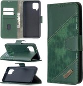Voor Samsung Galaxy A42 5G Bijpassende Kleur Krokodil Textuur Horizontale Flip PU Lederen Case met Portemonnee & Houder & Kaartsleuven (Groen)