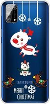 Voor Samsung Galaxy M31 Christmas Series Clear TPU beschermhoes (Trojan Bear Deer)
