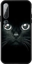 Voor Xiaomi MI 10 Pattern Printing Embossment TPU Mobile Case (Whiskered cat)