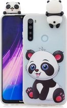 Voor Geschikt voor Xiaomi Redmi Note 8 schokbestendig Cartoon TPU beschermhoes (Panda)