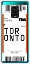 Voor Xiaomi Redmi Note 9S Boarding Card Series Pattern TPU beschermhoes (Toronto)