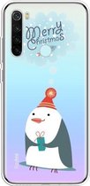 Voor Xiaomi Redmi Note 8 Trendy Cute Christmas Patterned Clear TPU beschermhoes (Penguin)