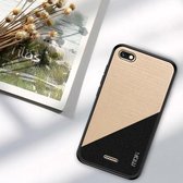 MOFI schokbestendige TPU + pc + stoffen hoes voor Xiaomi Redmi 6A (goud)