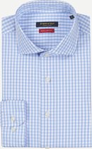 Steppin' Out Spring 2021  Regular Fit Cutaway Shirt Mannen - Regular Fit - Katoen - Blauw (39)