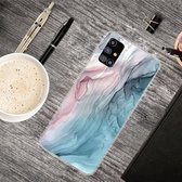 Voor Samsung Galaxy M51 marmeren schokbestendige TPU beschermhoes (abstract grijs)