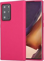 Voor Samsung Galaxy Note20 Ultra GOOSPERY STYLE LUX-serie schokbestendig Soft TPU-hoesje (Rose Red)