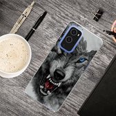 Voor OnePlus 9 Pro schokbestendig geverfd transparant TPU beschermhoes (Mountain Wolf)