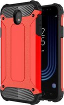 Voor Galaxy J7 Magic Armor TPU + pc-combinatie (rood)