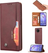 Voor Xiaomi Mi 10T Lite Kneed Huidtextuur Horizontale Flip Leren Case met Fotolijst & Houder & Kaartsleuven & Portemonnee (Wijnrood)