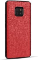 Voor Huawei Mate20 Pro Lychee Graan Cortex Anti-vallen TPU Mobiele telefoon Shell beschermhoes (rood)