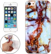 Marmeren patroon zachte TPU beschermhoes voor iPhone 5C
