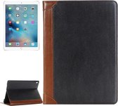 Boekstijl gepolijst oppervlak horizontale flip lederen tas met houder & kaartsleuven & portemonnee voor iPad Pro 9,7 inch (grijs)