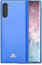 GOOSPERY JELLY TPU schokbestendig en krasvast hoesje voor Galaxy Note 10 (blauw)