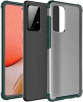 Voor Samsung Galaxy A72 5G Vierhoekige schokbestendige TPU + pc-beschermhoes (groen)