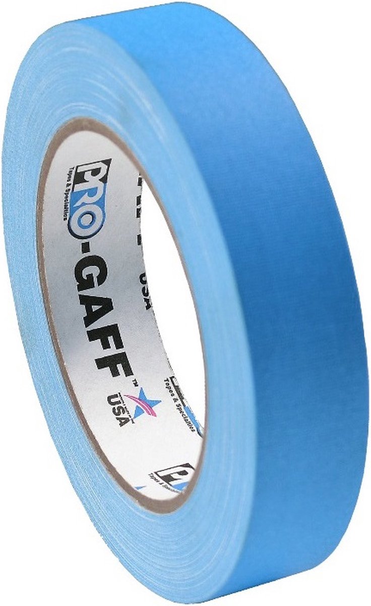 Pro Gaff neon gaffa tape 24mm x 22,8m blauw